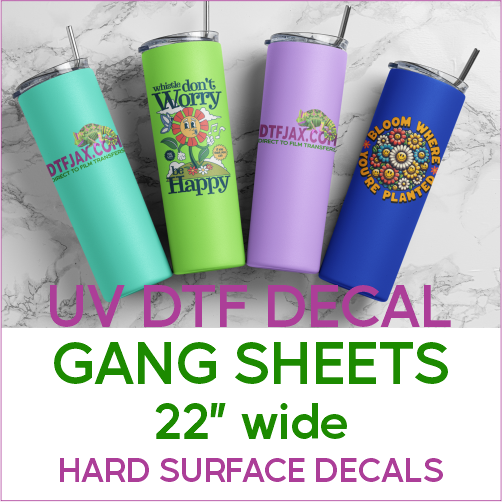 UV DTF Decal Gang Sheets