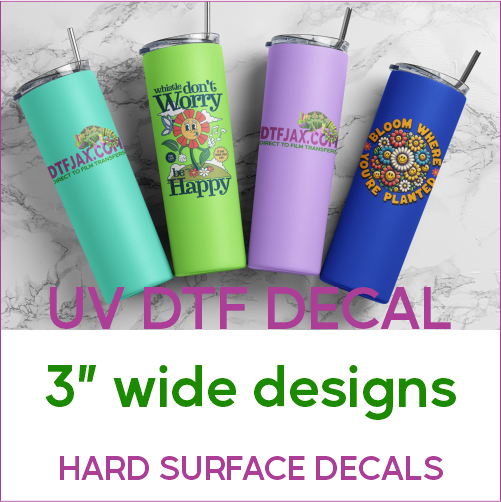 UV DTF Decal 3" Wide