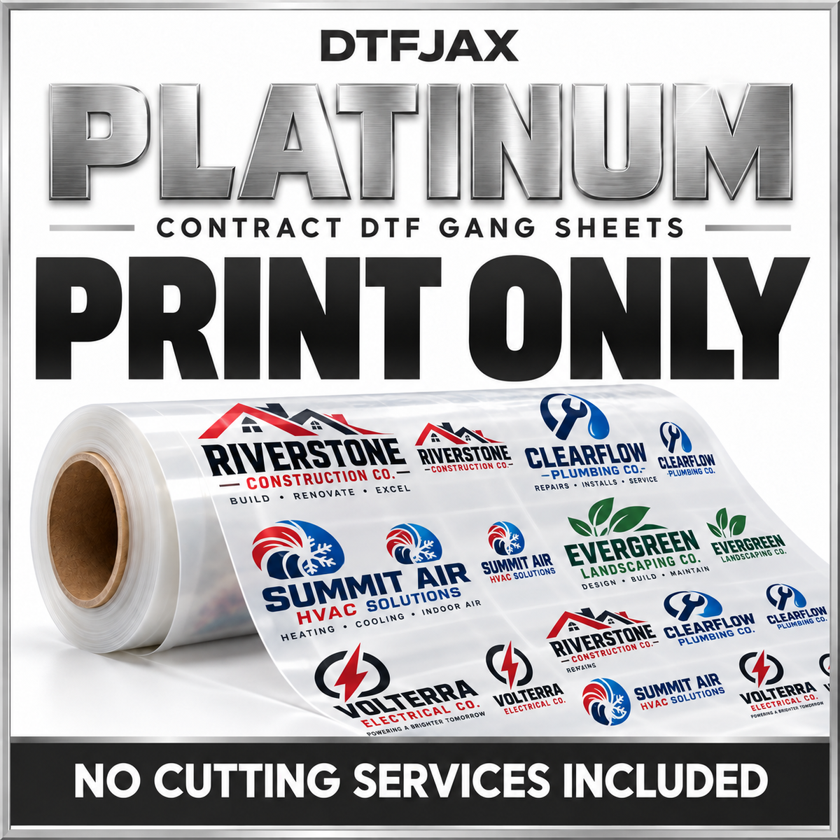 PLATINUM Tier Apparel Gang Sheet - PRINT ONLY