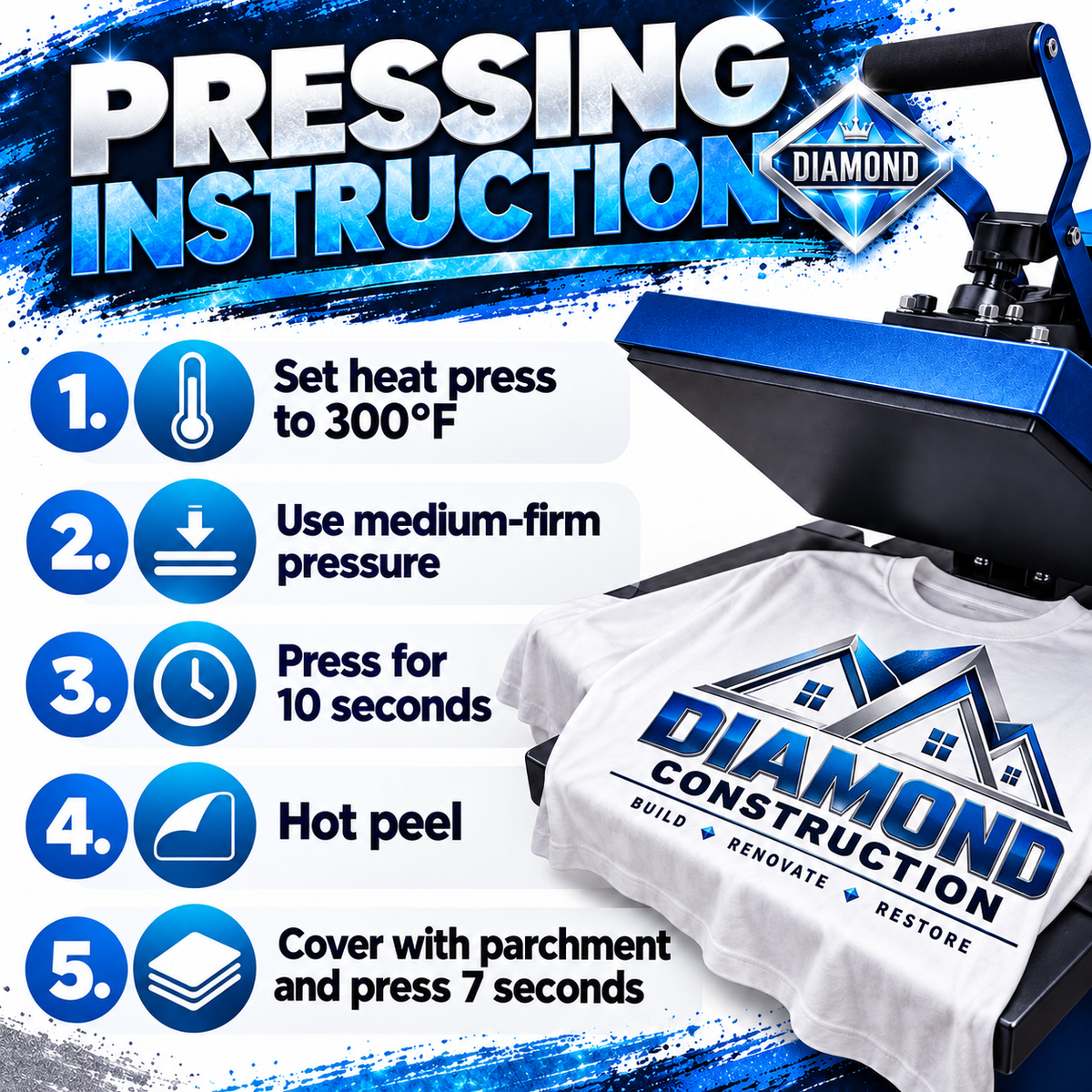 DIAMOND Tier Apparel Gang Sheet - PRINT ONLY