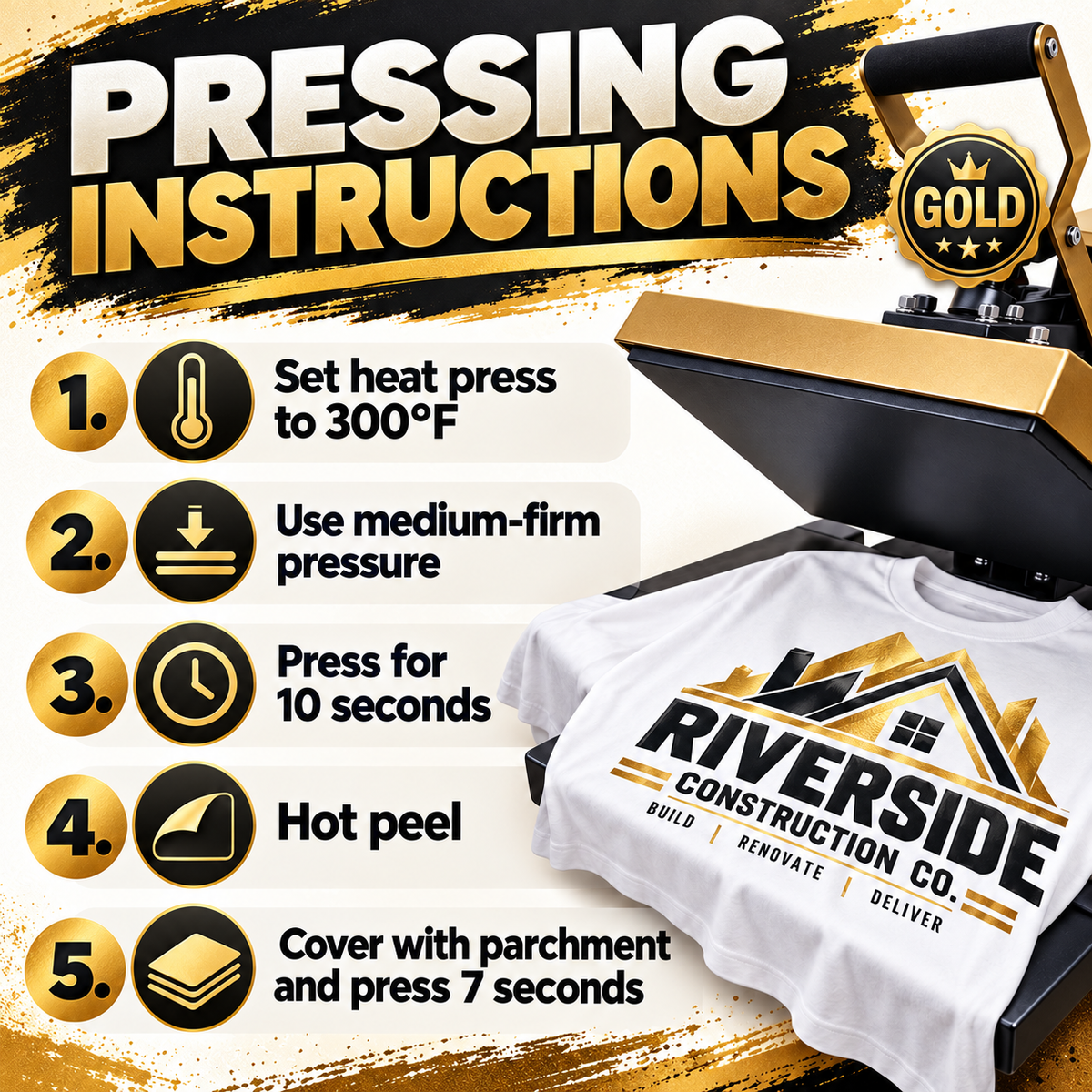 GOLD Tier Apparel Gang Sheet - PRINT ONLY