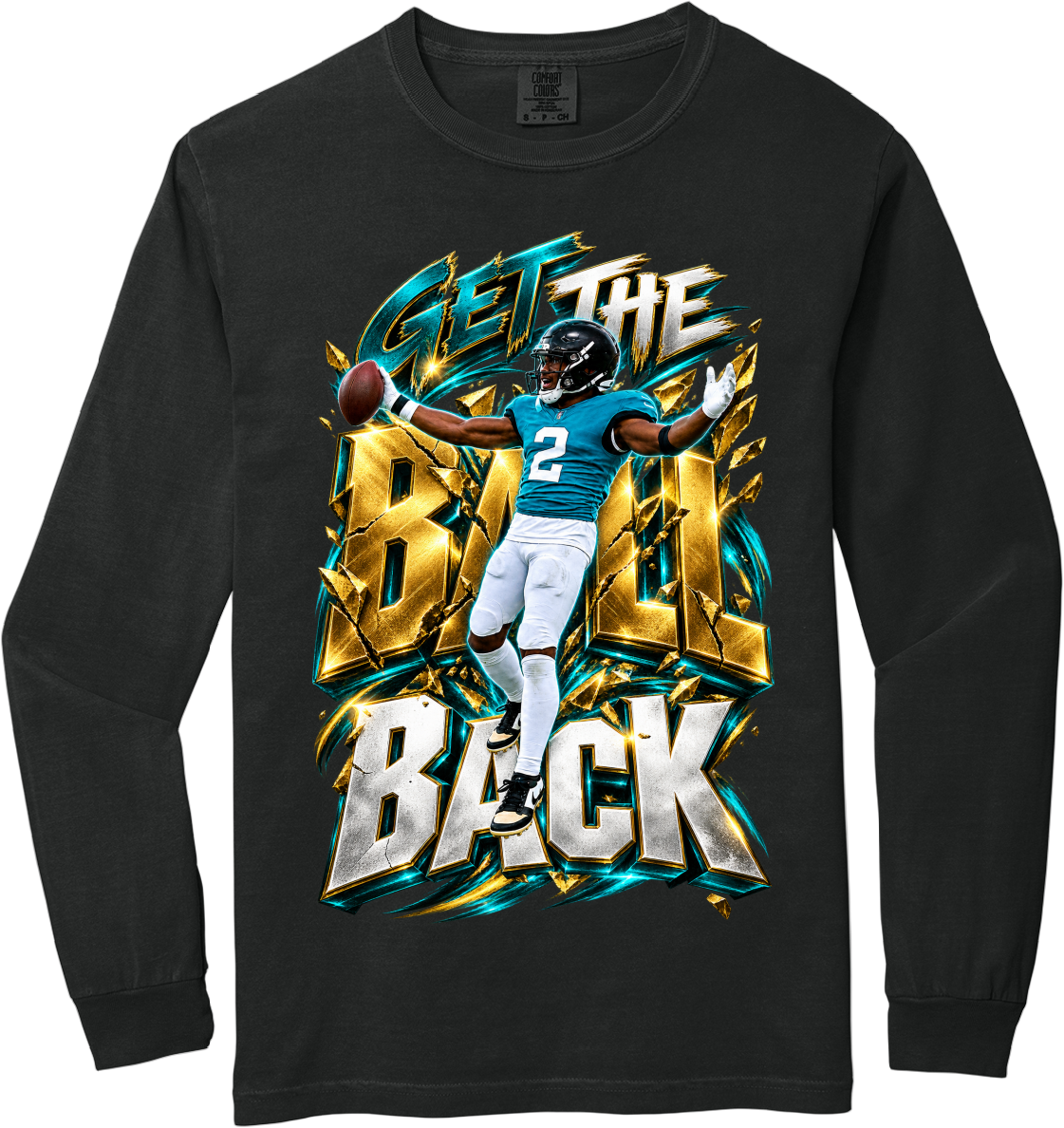 Jourdan Lewis' Adult Long Sleeve:  Get The BALL Back 2