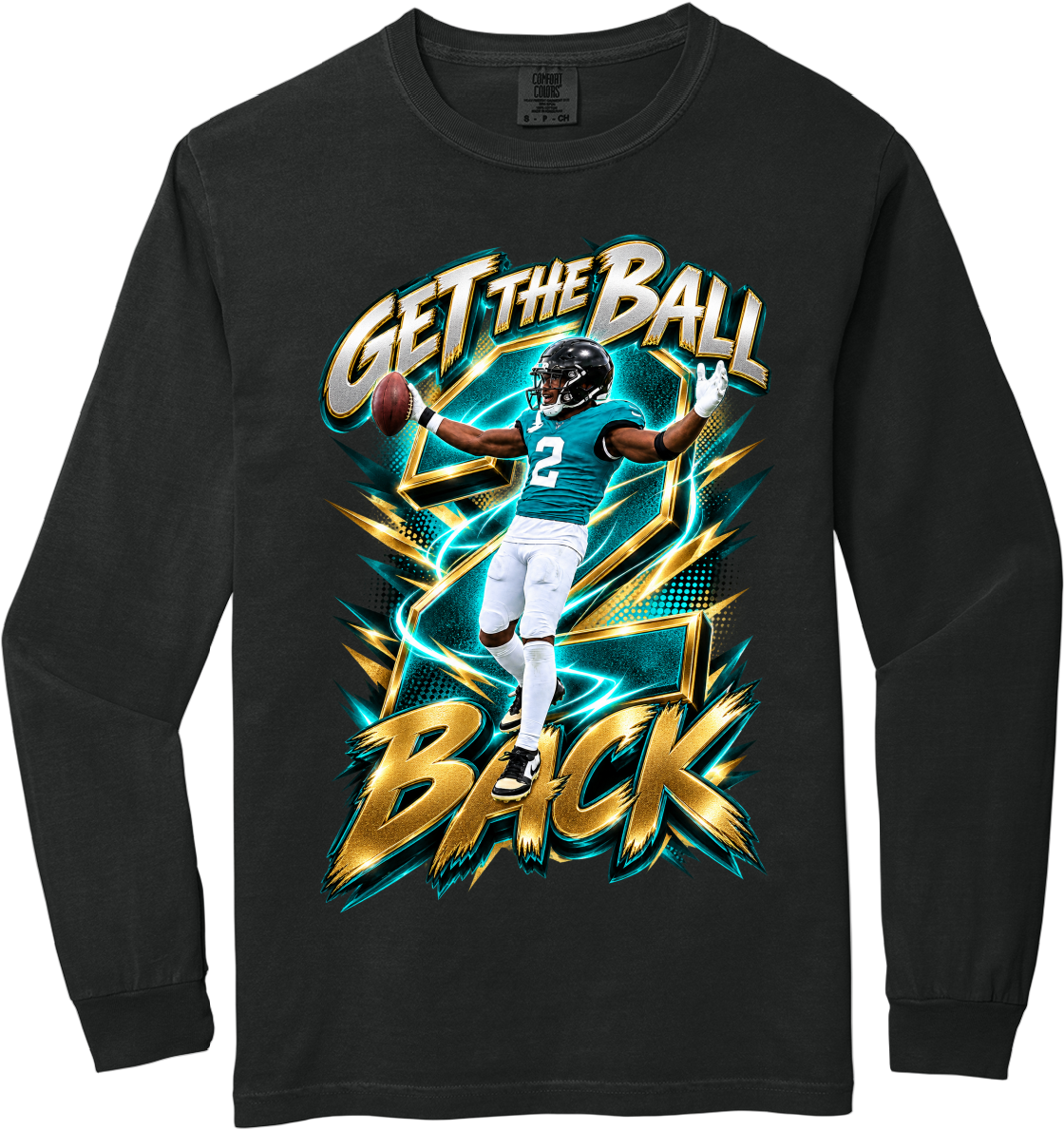 Jourdan Lewis' Adult Long Sleeve:  Get The Ball Back