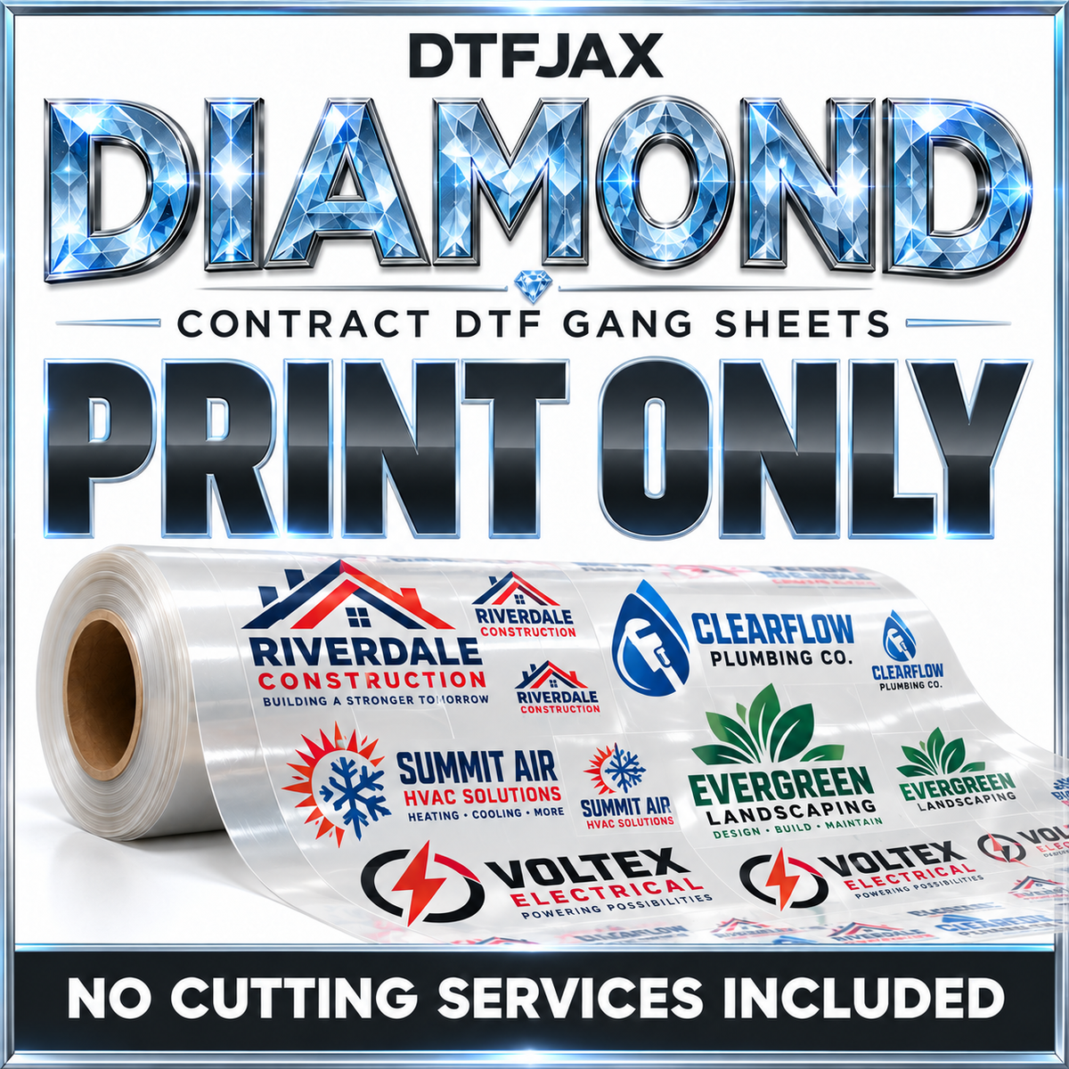 DIAMOND Tier Apparel Gang Sheet - PRINT ONLY